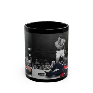Ali Knockout Black Mug | Good Trubble | 11oz & 15oz | Civil Rights Art | Boxing History